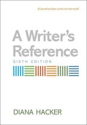 Cover of: A Writer's Reference by Diana Hacker