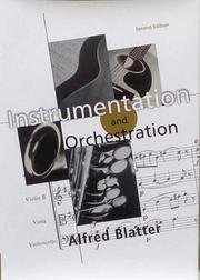Instrumentation and Orchestration by Alfred Blatter