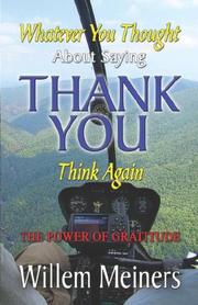 Cover of: Thank You by Willem Meiners, Willem Meiners