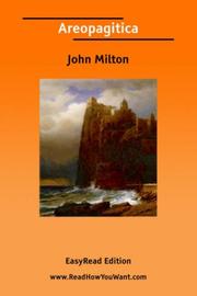 Cover of: Areopagitica [EasyRead Edition] by John Milton, John Milton, John Milton