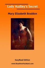 Cover of: Lady Audley\'s Secret [EasyRead Edition] by Mary Elizabeth Braddon