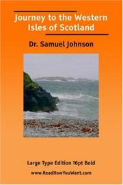 Cover of: Journey to the Western Isles of Scotland