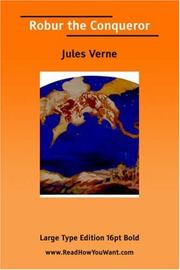 Cover of: Robur the Conqueror (Large Print) by Jules Verne