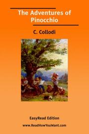 Cover of: The Adventures of Pinocchio [EasyRead Edition] by Carlo Collodi