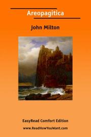 Cover of: Areopagitica [EasyRead Comfort Edition] by John Milton, John Milton, John Milton