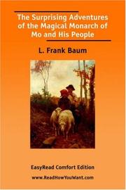 Cover of: The Surprising Adventures of the Magical Monarch of Mo and His People [EasyRead Comfort Edition] by L. Frank Baum