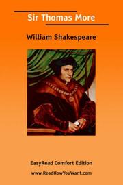 Cover of: Sir Thomas More [EasyRead Comfort Edition]