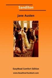 Cover of: Sanditon [EasyRead Comfort Edition] by Jane Austen