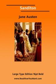 Cover of: Sanditon (Large Print) by Jane Austen