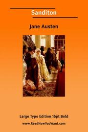 Cover of: Sanditon (Large Print) by Jane Austen, Jane Austen