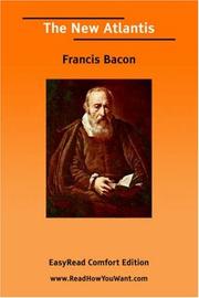 Cover of: The New Atlantis [EasyRead Comfort Edition] by Francis Bacon