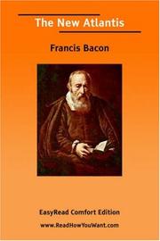 Cover of: The New Atlantis [EasyRead Comfort Edition] by Francis Bacon, Francis Bacon
