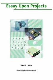 Cover of: Essay Upon Projects (Large Print) by Daniel Defoe