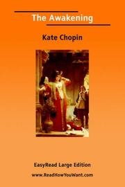 Cover of: The Awakening [EasyRead Large Edition] by Kate Chopin