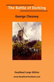 Cover of: The Battle of Dorking [EasyRead Large Edition] | Sir George Tomkyns Chesney