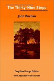 Cover of: The Thirty-Nine Steps [EasyRead Large Edition] by John Buchan