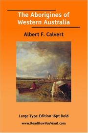 Cover of: The Aborigines of Western Australia