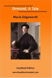 Cover of: Ormond, A Tale [EasyRead Edition] by Maria Edgeworth