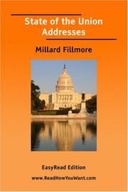 Cover of: State of the Union Addresses (Millard Fillmore) [EasyRead Edition]