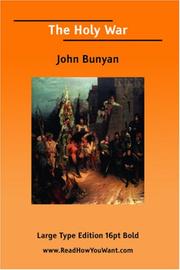 Cover of: The Holy War (Large Print) by John Bunyan