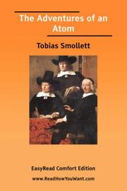 Cover of: The Adventures of an Atom [EasyRead Comfort Edition] by Tobias Smollett
