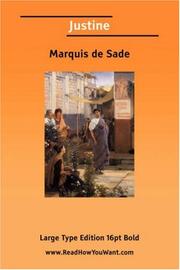 Cover of: Justine by Marquis de Sade