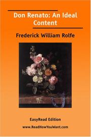 Cover of: Don Renato by Frederick William Rolfe