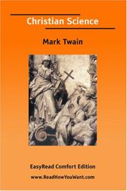 Cover of: Christian Science [EasyRead Comfort Edition] by Mark Twain, Mark Twain