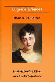 Cover of: Eugenie Grandet [EasyRead Comfort Edition] by Honoré de Balzac