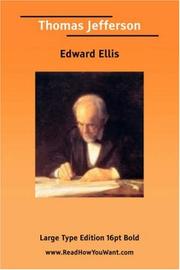 Cover of: Thomas Jefferson by Edward Sylvester Ellis