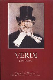 Cover of: Verdi by Julian Budden