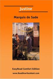 Cover of: Justine [EasyRead Comfort Edition] by Marquis de Sade