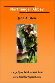Cover of: Northanger Abbey (Large Print) by Jane Austen