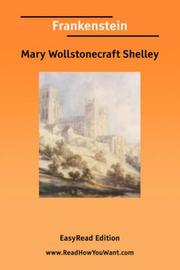 Cover of: Frankenstein [EasyRead Edition] by Mary Shelley, Mary Shelley