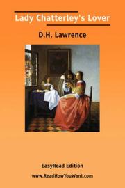 Cover of: Lady Chatterley\'s Lover [EasyRead Edition] by David Herbert Lawrence
