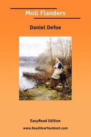 Cover of: Moll Flanders [EasyRead Edition] by Daniel Defoe