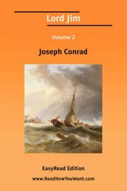 Cover of: Lord Jim Volume 2 [EasyRead Edition] by Joseph Conrad