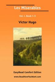 Cover of: Les Miserables Vol. I, Book 13 by Victor Hugo
