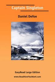 Cover of: Captain Singleton [EasyRead Large Edition] by Daniel Defoe