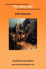 Cover of: The Holy War [EasyRead Large Edition] by John Bunyan