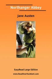 Cover of: Northanger Abbey [EasyRead Large Edition] by Jane Austen
