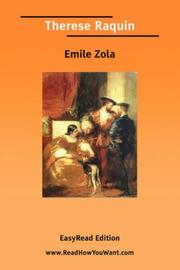 Cover of: Therese Raquin [EasyRead Edition] by Émile Zola