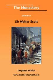 The Monastery by Sir Walter Scott