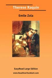 Cover of: Therese Raquin [EasyRead Large Edition] | Г‰mile Zola