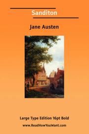 Cover of: Sanditon  (Large Print) by Jane Austen