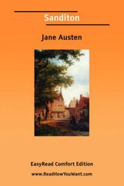 Cover of: Sanditon  [EasyRead Comfort Edition] by Jane Austen