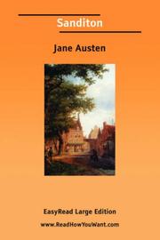 Cover of: Sanditon  [EasyRead Large Edition] by Jane Austen, Jane Austen