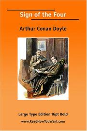 Cover of: Sign of the Four (Large Print) by Arthur Conan Doyle