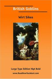 Cover of: British Goblins by Wirt Sikes