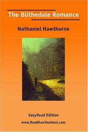 Cover of: The Blithedale Romance [EasyRead Edition] by Nathaniel Hawthorne